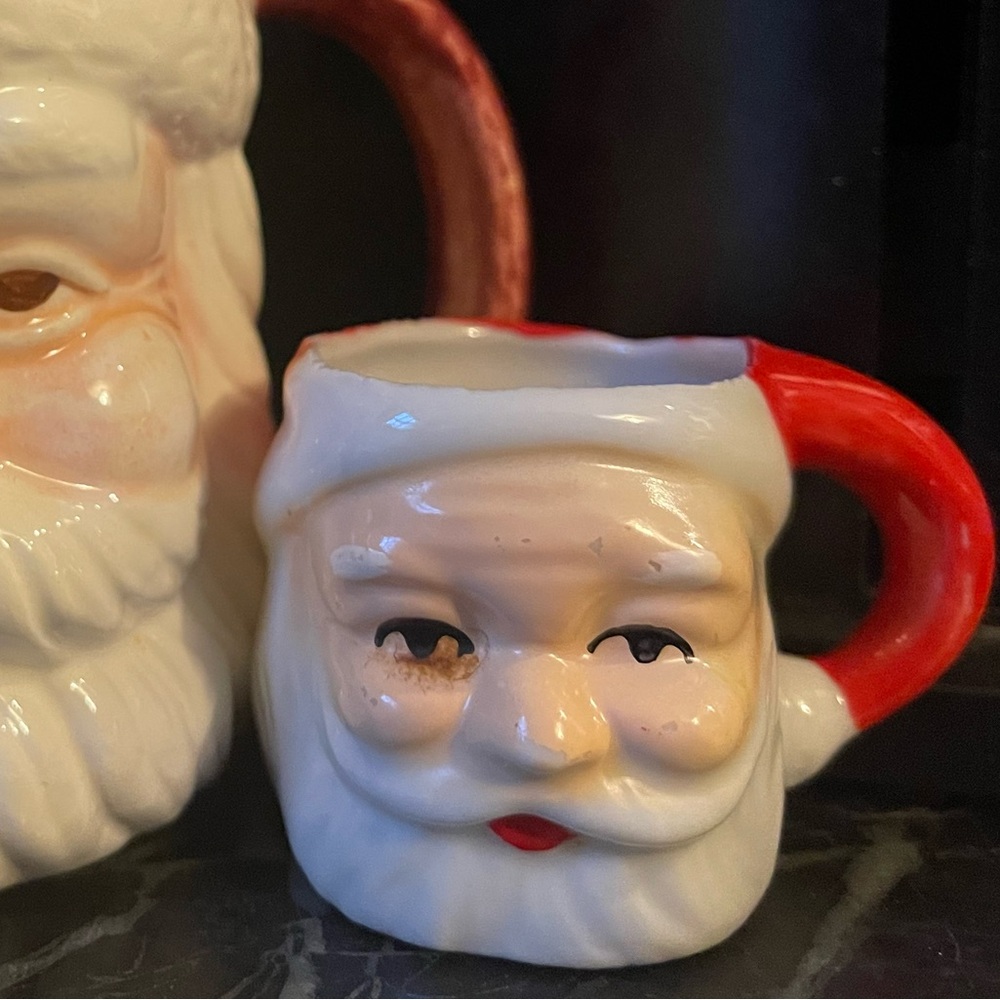 VINTAGE mini Santa mug